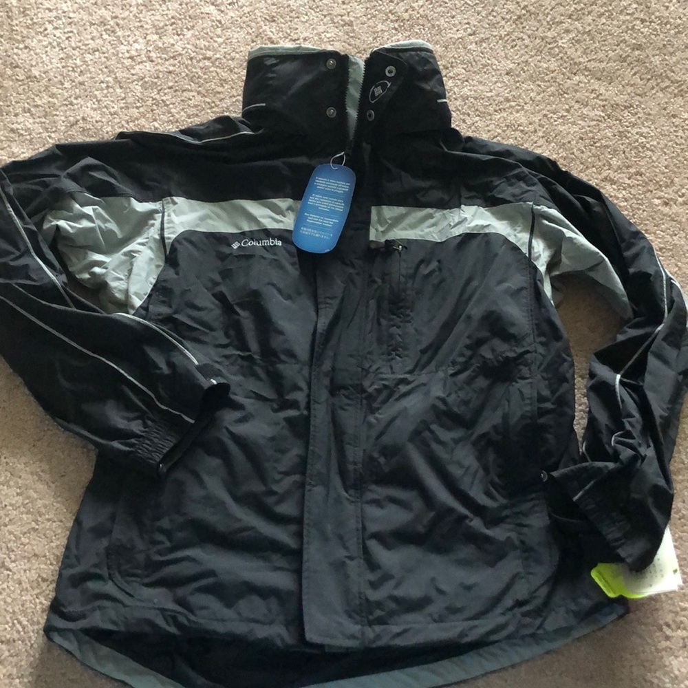 Men’s Columbia L waterproof coat NWT